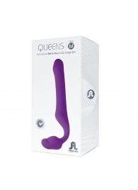 Лиловый безремневой страпон Queens M - Adrien Lastic - купить с доставкой в Новом Уренгое