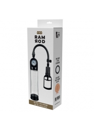 Прозрачная вакуумная помпа с манометром Deluxe Penis Pump - Dream Toys - в Новом Уренгое купить с доставкой