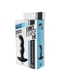 Черная вибропробка для простаты FantASStic Vibrating Prostate Plug - 14,5 см. - Dream Toys - в Новом Уренгое купить с доставкой