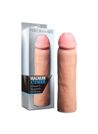 Телесная фаллическая насадка на пенис Magnum Xtender - 23 см. - Blush Novelties - в Новом Уренгое купить с доставкой