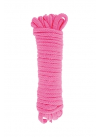 Розовая веревка для связывания Sweet Caress Rope - 10 метров - Sweet Caress - купить с доставкой в Новом Уренгое