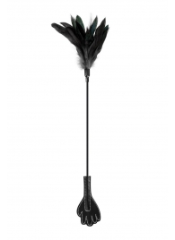 Двусторонний стек-щекоталка Sweet Caress Feather Whip - 58 см. - Sweet Caress - купить с доставкой в Новом Уренгое