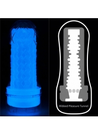 Светящийся в темноте мастурбатор Lumino Play Masturbator Ribbed - Lovetoy - в Новом Уренгое купить с доставкой