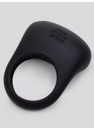 Черное эрекционное виброкольцо Sensation Rechargeable Vibrating Love Ring - Fifty Shades of Grey - в Новом Уренгое купить с доставкой