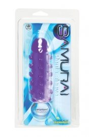 Закрытая фиолетовая насадка с пупырышками SAMURAI PENIS SLEEVE PURPLE - 14,5 см. - NMC - в Новом Уренгое купить с доставкой