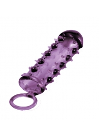 Закрытая фиолетовая насадка с пупырышками SAMURAI PENIS SLEEVE PURPLE - 14,5 см. - NMC - в Новом Уренгое купить с доставкой