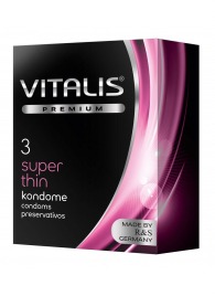 Ультратонкие презервативы VITALIS PREMIUM super thin - 3 шт. - Vitalis - купить с доставкой в Новом Уренгое
