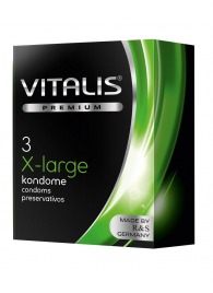 Презервативы увеличенного размера VITALIS PREMIUM x-large - 3 шт. - Vitalis - купить с доставкой в Новом Уренгое