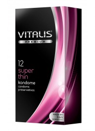 Ультратонкие презервативы VITALIS PREMIUM super thin - 12 шт. - Vitalis - купить с доставкой в Новом Уренгое