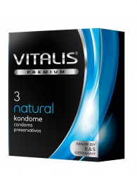 Классические презервативы VITALIS PREMIUM natural - 3 шт. - Vitalis - купить с доставкой в Новом Уренгое
