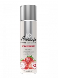 Массажное масло JO Aromatix Massage Oil Strawberry с ароматом клубники - 120 мл. - System JO - купить с доставкой в Новом Уренгое