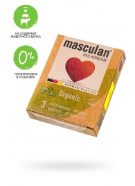 Экологически чистые презервативы Masculan Organic - 3 шт. - Masculan - купить с доставкой в Новом Уренгое