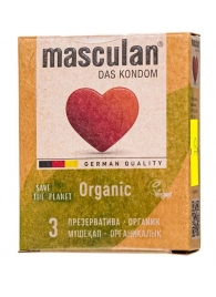 Экологически чистые презервативы Masculan Organic - 3 шт. - Masculan - купить с доставкой в Новом Уренгое