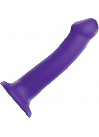 Фиолетовый фаллоимитатор-насадка Strap-On-Me Dildo Dual Density size L - 19 см. - Strap-on-me - купить с доставкой в Новом Уренгое