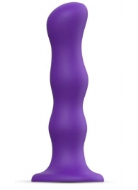 Фиолетовая насадка Strap-On-Me Dildo Geisha Balls size XL - Strap-on-me - купить с доставкой в Новом Уренгое