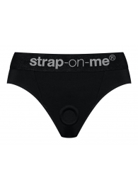 Черные трусики для насадок Heroine Lingerie Harness - size S - Strap-on-me - купить с доставкой в Новом Уренгое