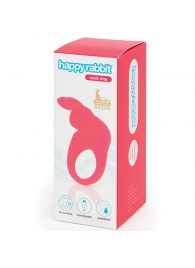 Розовое эрекционное виброкольцо Happy Rabbit Rechargeable Rabbit Cock Ring - Happy Rabbit - в Новом Уренгое купить с доставкой