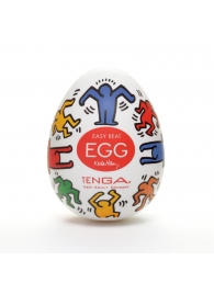 Мастурбатор-яйцо Keith Haring EGG DANCE - Tenga - в Новом Уренгое купить с доставкой