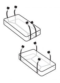 Фиксаторы для кровати WRAPAROUND MATTRESS RESTRAIN - Pipedream - купить с доставкой в Новом Уренгое