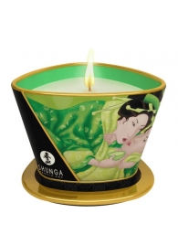 Массажная свеча Exotic Green Tea с ароматом зелёного чая - 170 мл. - Shunga - купить с доставкой в Новом Уренгое