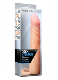 Телесная насадка на пенис Cock Xtender - 17,7 см. - Blush Novelties - в Новом Уренгое купить с доставкой