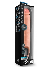 Телесная насадка-удлинитель 11.5 Inch Silicone Cock Sheath Penis Extender - 29,2 см. - Blush Novelties - в Новом Уренгое купить с доставкой