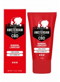 Пролонгирующий лубрикант Numbing CBD from Amsterdam - 50 мл. - Shots Media BV - купить с доставкой в Новом Уренгое