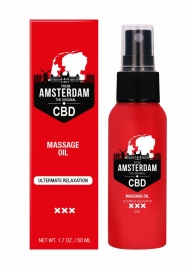 Стимулирующее массажное масло CBD from Amsterdam Massage Oil - 50 мл. - Shots Media BV - купить с доставкой в Новом Уренгое