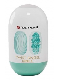 Бирюзовый мастурбатор-яйцо Twist Angel - Baile - в Новом Уренгое купить с доставкой