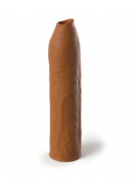 Кофейная насадка-удлинитель Uncut Silicone Penis Enhancer - 17,8 см. - Pipedream - в Новом Уренгое купить с доставкой