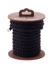 Черная хлопковая веревка для бондажа на катушке - 5 м. - Crazy Handmade - купить с доставкой в Новом Уренгое