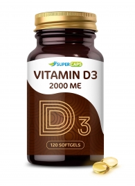 Пищевая добавка SuperCaps VITAMIN D3 2000 ME - 120 капсул - SuperCaps - купить с доставкой в Новом Уренгое