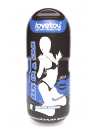 Мастурбатор-ротик с вибрацией Sex In A Can Mouth Lotus Tunnel - Lovetoy - в Новом Уренгое купить с доставкой