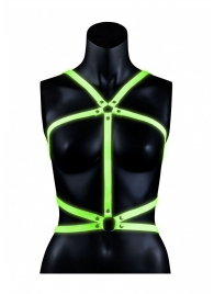 Портупея Body Harness с неоновым эффектом - размер L-XL - Shots Media BV - купить с доставкой в Новом Уренгое