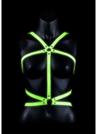 Портупея Body Harness с неоновым эффектом - размер L-XL - Shots Media BV - купить с доставкой в Новом Уренгое