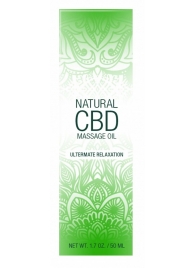 Массажное масло Natural CBD Massage Oil - 50 мл. - Shots Media BV - купить с доставкой в Новом Уренгое