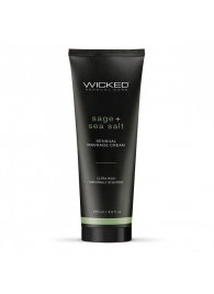 Массажный легкий крем WICKED Sage plus Sea Salt - 120 мл. - Wicked - купить с доставкой в Новом Уренгое