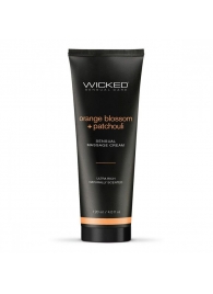 Массажный легкий крем WICKED Orange Blossom plus Patchouli - 120 мл. - Wicked - купить с доставкой в Новом Уренгое