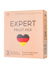 Ароматизированные презервативы EXPERT Fruit Mix - 3 шт. - Expert - купить с доставкой в Новом Уренгое