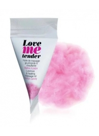 Съедобное согревающее массажное масло Love Me Tender Cotton Candy с ароматом сладкой ваты - 10 мл. - Love to Love - купить с доставкой в Новом Уренгое