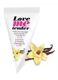 Съедобное согревающее массажное масло Love Me Tender Vanilla с ароматом ванили - 10 мл. - Love to Love - купить с доставкой в Новом Уренгое