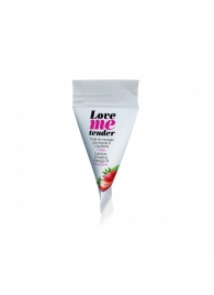 Съедобное согревающее массажное масло Love Me Tender Strawberry с ароматом клубники - 10 мл. - Love to Love - купить с доставкой в Новом Уренгое