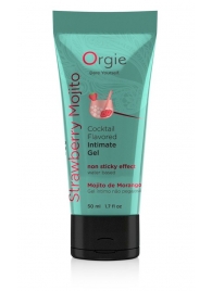 Съедобный интимный гель Orgie Lube Tube Cocktail Strawberry Mojito - 50 мл. - ORGIE - купить с доставкой в Новом Уренгое