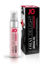 Клубничный лубрикант для оральных ласк Oral Delight Strawberry Sensation - 30 мл. - System JO - купить с доставкой в Новом Уренгое