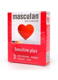 Презервативы Masculan Sensitive plus - 3 шт. - Masculan - купить с доставкой в Новом Уренгое