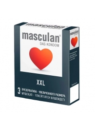 Презервативы увеличенного размера Masculan XXL - 3 шт. - Masculan - купить с доставкой в Новом Уренгое