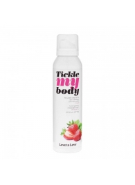 Массажная хрустящая пенка Tickle My Body Strawberry с ароматом клубники - 150 мл. - Love to Love - купить с доставкой в Новом Уренгое