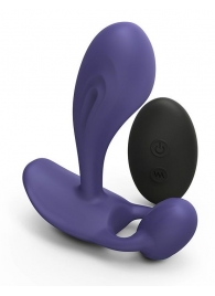 Темно-синий вибромассажер Witty P G Vibrator with Remote Control - Love to Love - в Новом Уренгое купить с доставкой