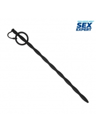 Черный стимулятор уретры Sex Expert - Sex Expert - купить с доставкой в Новом Уренгое