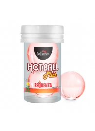 Лубрикант на масляной основе Hot Ball Plus с разогревающим эффектом (2 шарика по 3 гр.) - HotFlowers - купить с доставкой в Новом Уренгое